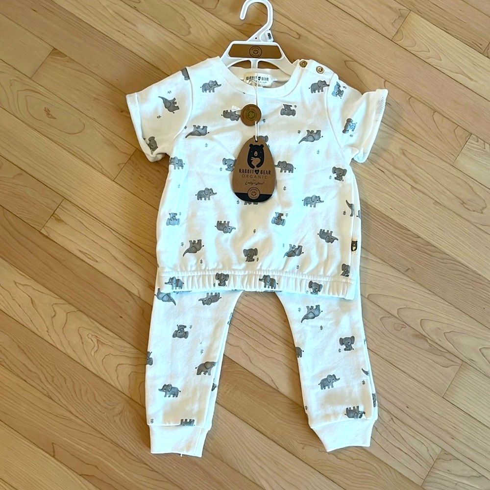 Boys organic 2 piece set🤍